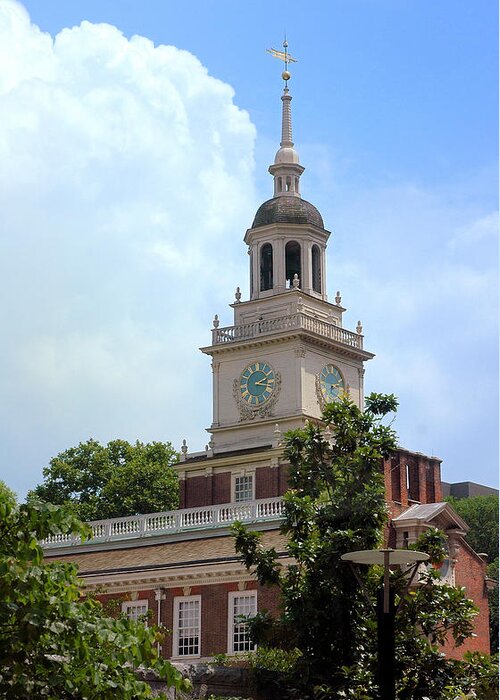 Independence Hall Greeting Card featuring the photograph Independence Hall - Philadelphia by Frank Mari
