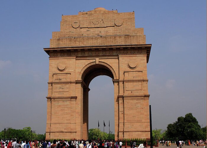 India Greeting Card featuring the photograph India Gate - New Delhi - India by Aidan Moran