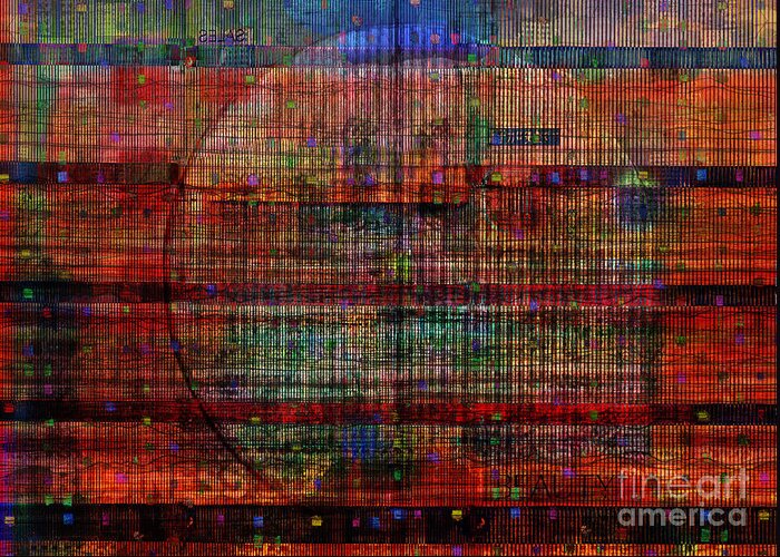 Industry Greeting Card featuring the digital art Industrial Abstract 8 by Andy Mercer