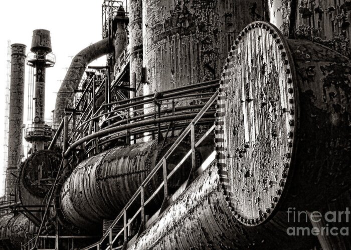 Bethlehem Greeting Card featuring the photograph Industrial Heritage by Olivier Le Queinec