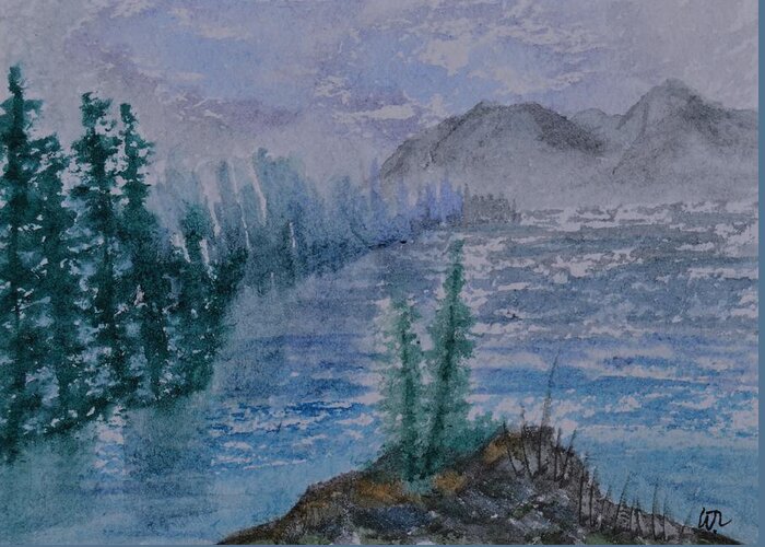 Inside Passage Greeting Card featuring the painting Inside Passage by Warren Thompson