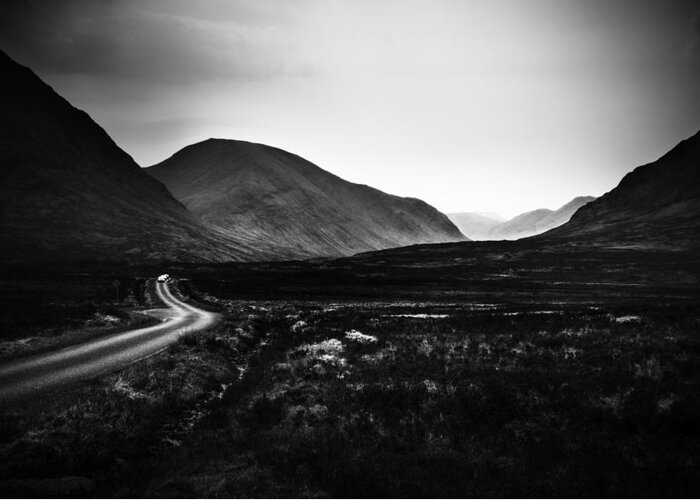 Scotland Greeting Card featuring the photograph Into Glen Etive by Dorit Fuhg