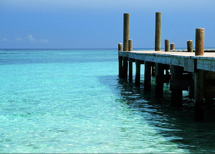 Dick Greeting Card featuring the photograph Inviting Dock by Ted Keller