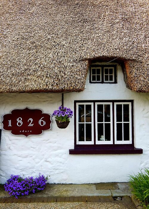 Ireland Greeting Card featuring the photograph Ireland cottage by Sue Morris