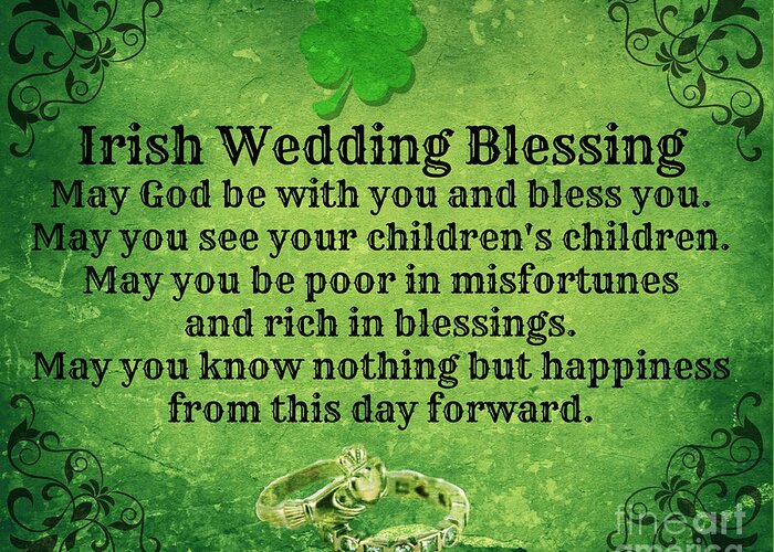 Irish Greeting Card featuring the photograph Irish Wedding Blessing by Mindy Bench