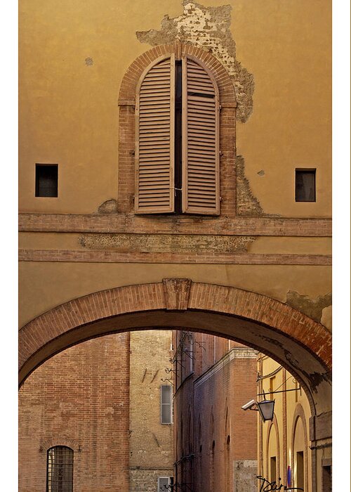 Italy Greeting Card featuring the photograph Italian Arch by Peggy Dietz
