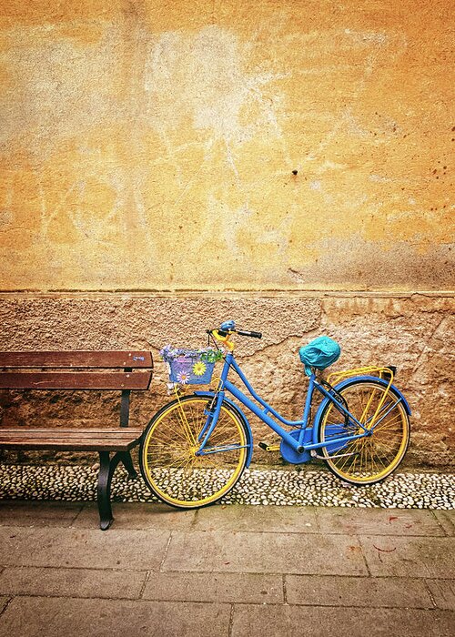 Bicycle Greeting Card featuring the photograph Italian Charm by Catherine Reading