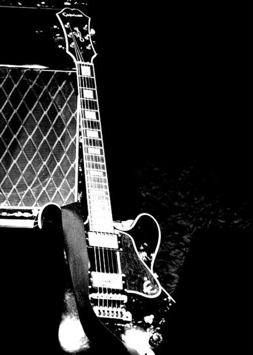 Guitar Greeting Card featuring the photograph Its all Rock n Roll by Traci Cottingham