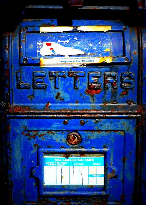 Old Mailbox Greeting Card featuring the photograph Its in the mail. by Imagery-at- Work