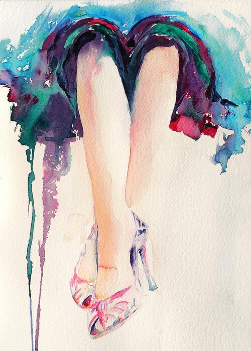Legs Greeting Card featuring the painting It's Party TIme by Stephie Butler