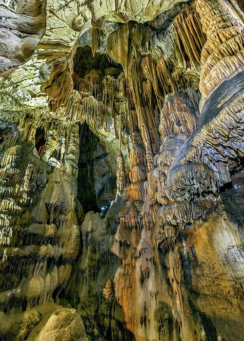 Limestone Greeting Card featuring the photograph Jasovska Cave, Jasov, Slovakia by Elenarts - Elena Duvernay photo