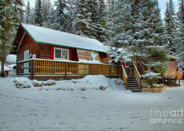 Jasper Greeting Card featuring the photograph Jasper Winter Seclusion by Adam Jewell