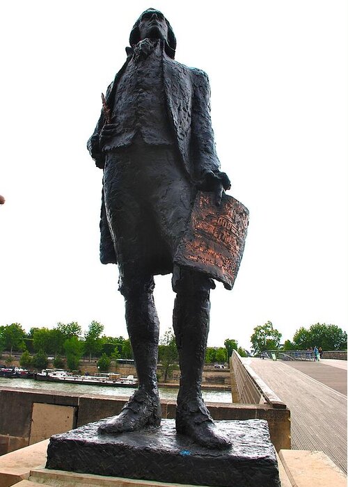 Thomas Jefferson Greeting Card featuring the photograph Jefferson in Paris by Eric Tressler