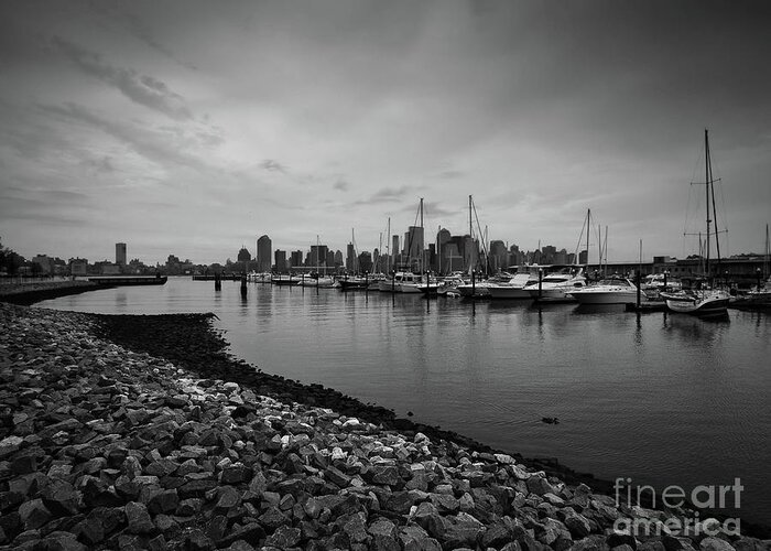 Yacht Club Greeting Card featuring the photograph Jersey City Yacht Club by Valerie Morrison