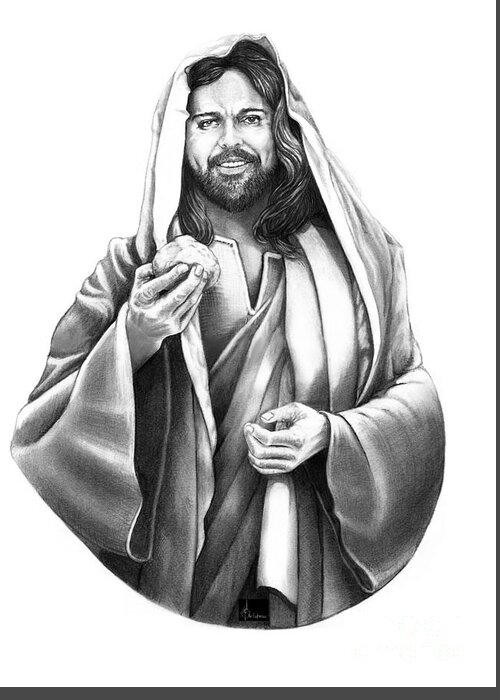 Jesus Christ Greeting Card by Murphy Elliott