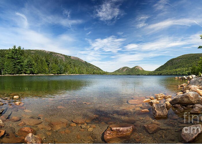 Acadia Greeting Card featuring the photograph Jordan Pond Panorama by Jane Rix