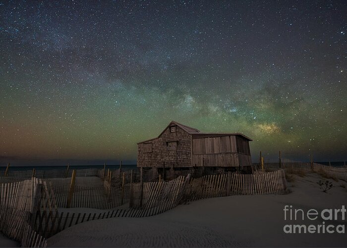 Judge's Shack Greeting Card featuring the photograph Judge's Shack Milky Way by Michael Ver Sprill