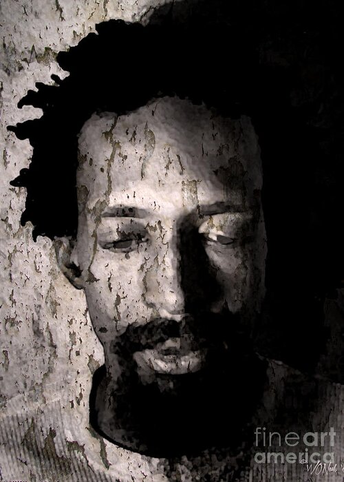 Faces Greeting Card featuring the digital art Julius Eastman by Walter Neal