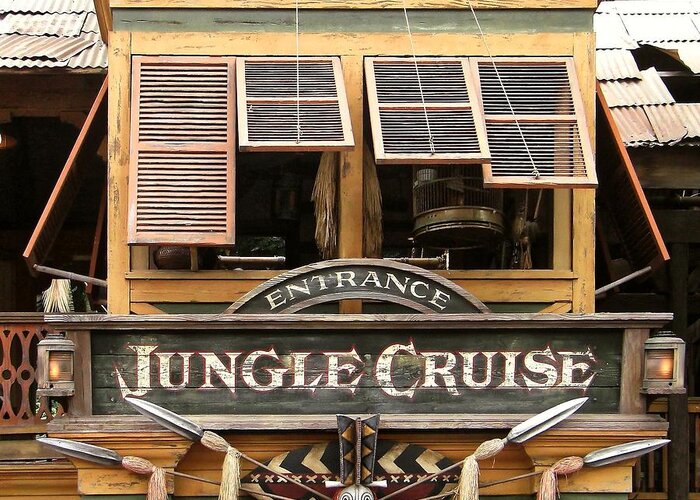 Architecture Greeting Card featuring the photograph Jungle Cruise - Disneyland by KJ Swan