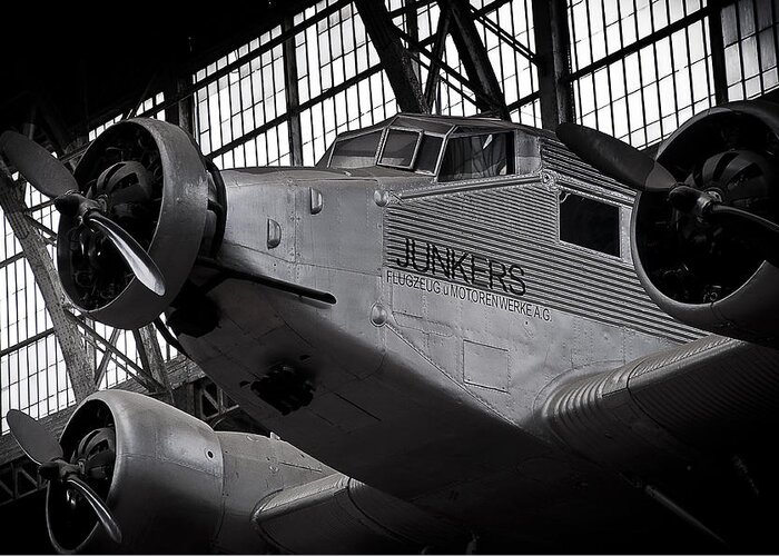 Junkers Greeting Card featuring the photograph Junkers JU-52 by Geoff Evans