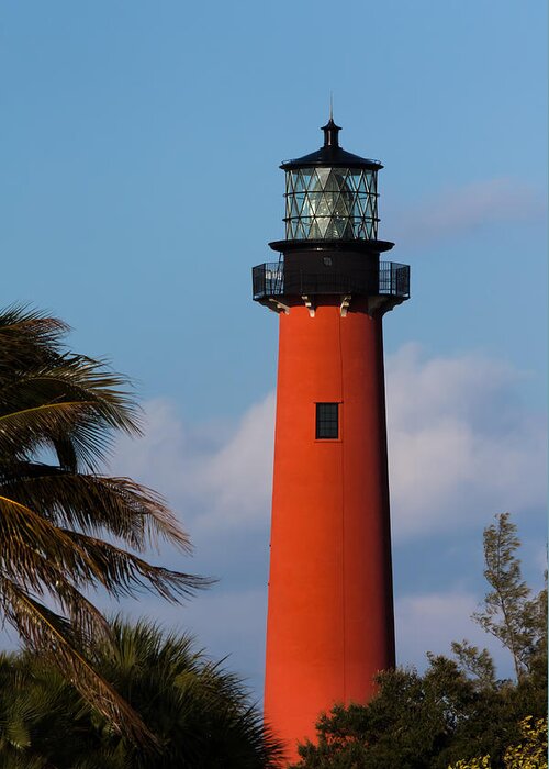 Architecture Greeting Card featuring the photograph Jupiter Inlet Lighthouse by Ed Gleichman