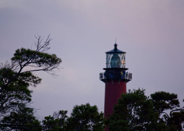 Jupiter Inlet Greeting Card featuring the photograph Jupiter Lighthouse by Donna Walsh