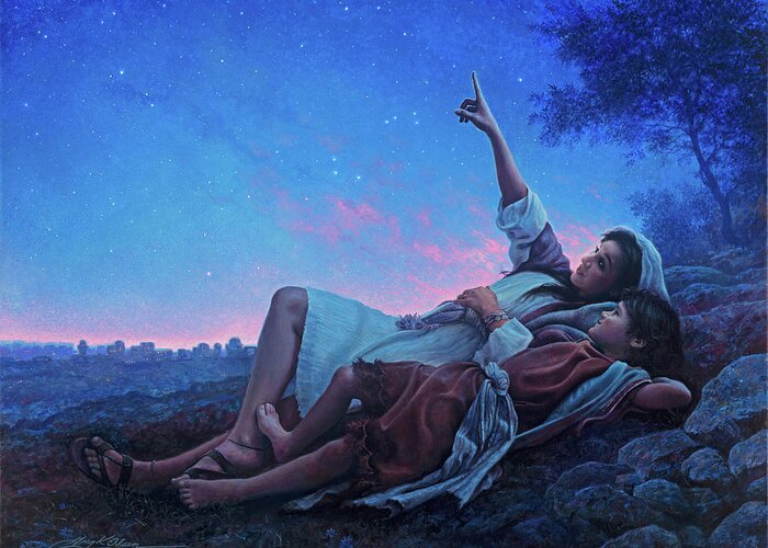 Jesus Greeting Card featuring the painting Just for a Moment by Greg Olsen