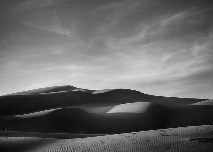 Imperial Sand Dunes Greeting Card featuring the photograph Just Tryin' to Find Some Peace by Laurie Search