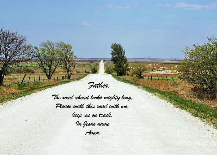 Kansas Greeting Card featuring the photograph Kansas road by Merle Grenz