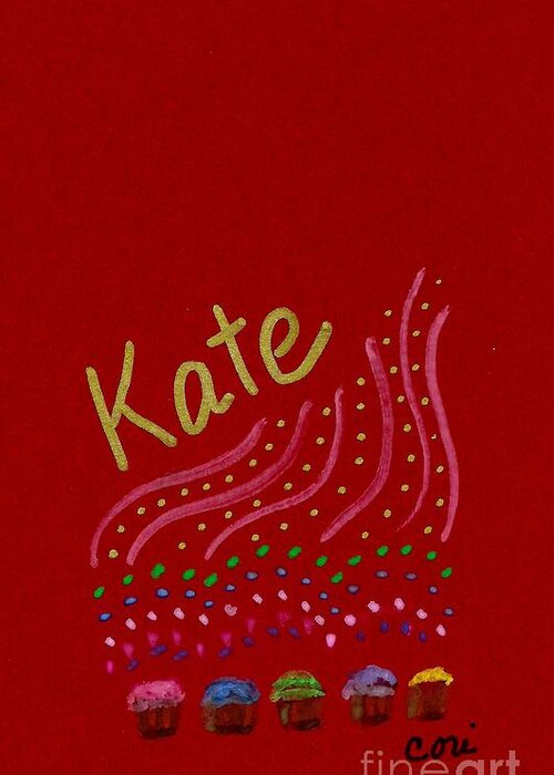 Kate Greeting Card featuring the painting Kate by Corinne Carroll