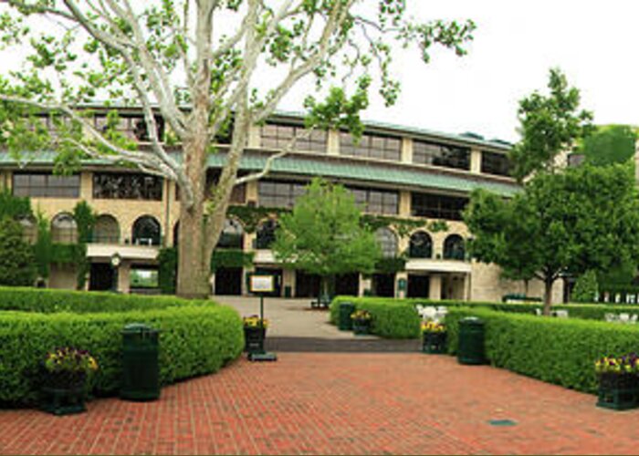 Horse Greeting Card featuring the photograph Keeneland Race Track Panorama by Jill Lang