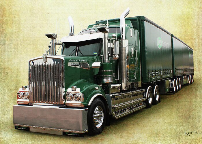 Kenworth Greeting Card featuring the photograph Kenny B by Keith Hawley