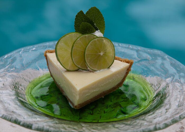 Food Greeting Card featuring the photograph Key Lime Pie 25 by Michael Fryd