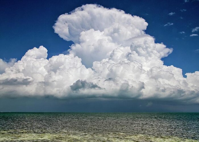 Cloudscape Greeting Card featuring the photograph Key West Clouds by Bob Slitzan
