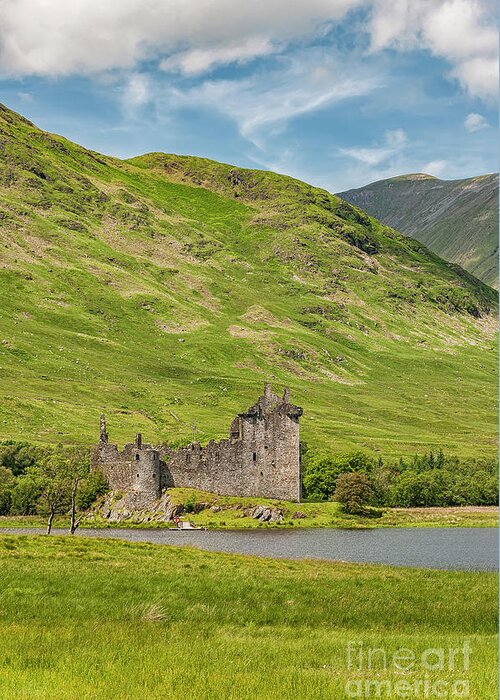 Scotland Greeting Card featuring the photograph Kilchurn Castle Lochside by Antony McAulay