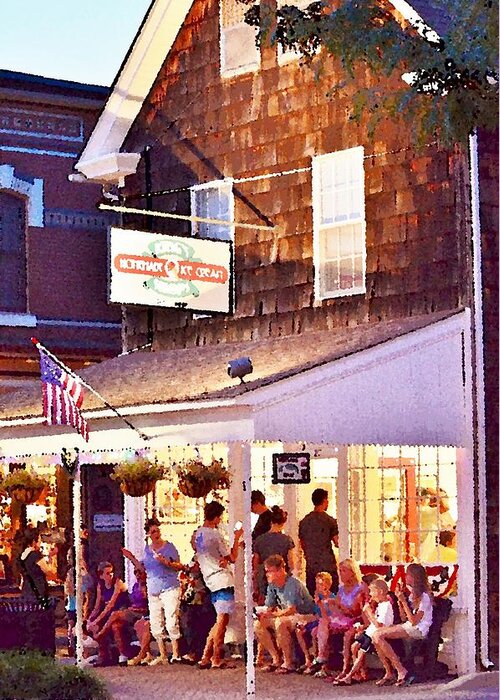 Ice Cream Greeting Card featuring the photograph King's Ice Cream Lewes Delaware by Kim Bemis