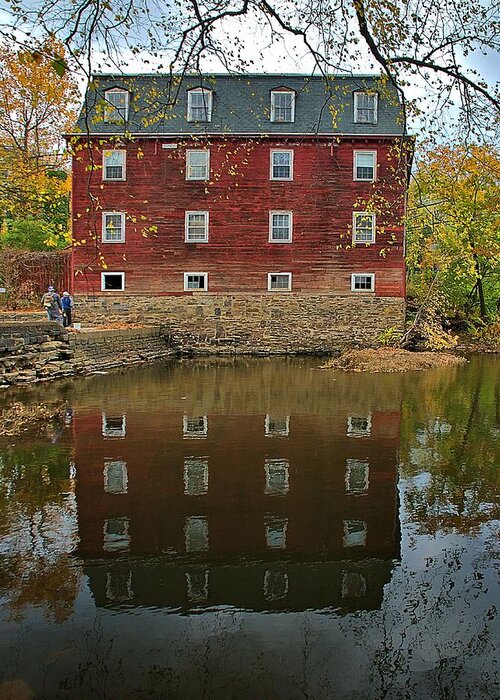 Kingston Greeting Card featuring the photograph Kingston Mill Fall 2015 by Steven Richman