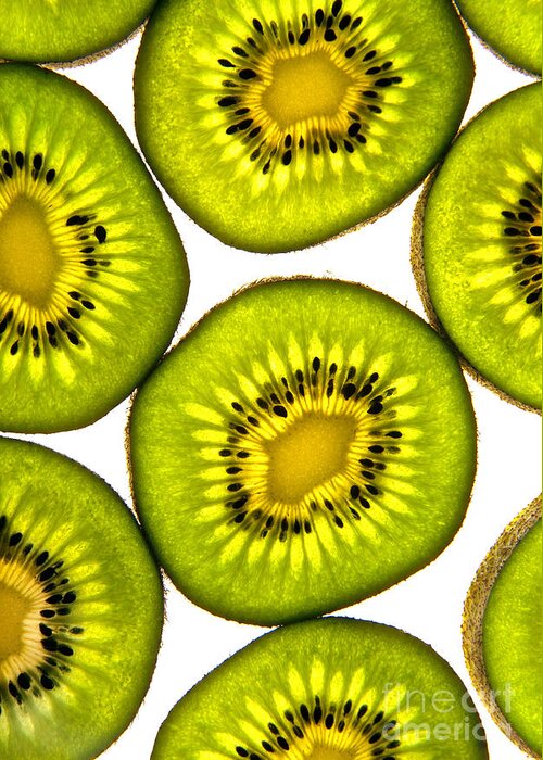 Kiwi Fruit Greeting Card featuring the photograph Kiwi fruit by Sterling Gold