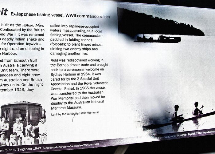 Krait Greeting Card featuring the photograph MV Krait Historical Information by Miroslava Jurcik