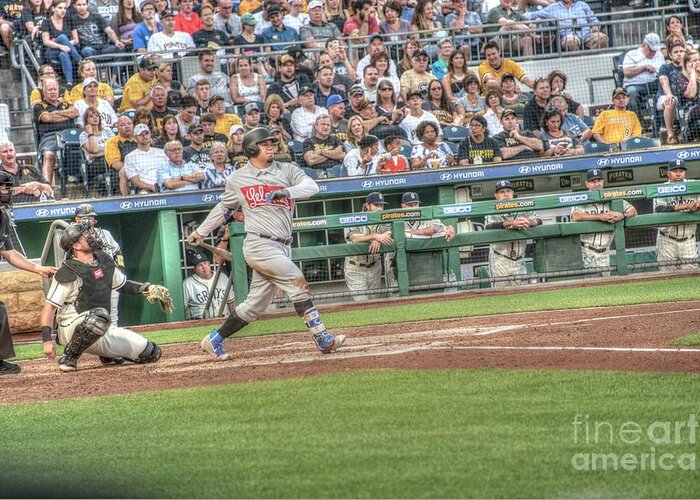 Kyle Greeting Card featuring the photograph Kyle Schwarber #1 by David Bearden