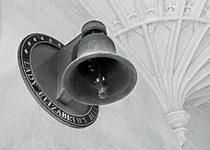 Lady Elizabeth's Bell Greeting Card featuring the photograph Lady Elizabeth's Bell Clare College Cambridge by Gill Billington