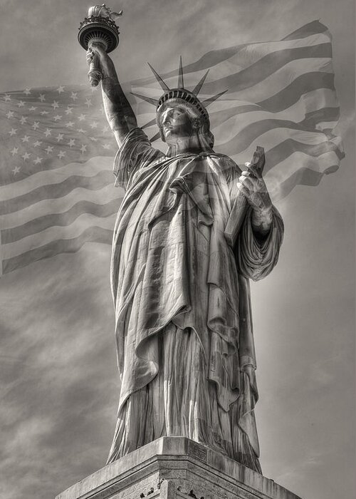 Statue Of Liberty Greeting Card featuring the photograph Lady Liberty by Patricia Montgomery