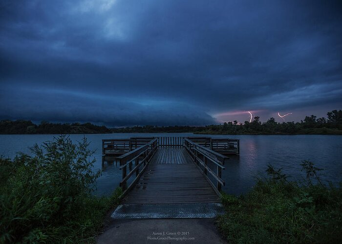 2 Blots Greeting Card featuring the photograph Lake Alvin Shelf by Aaron J Groen