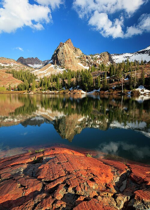 Pristine Greeting Card featuring the photograph Lake Blanche Spring Vertical by Wasatch Light