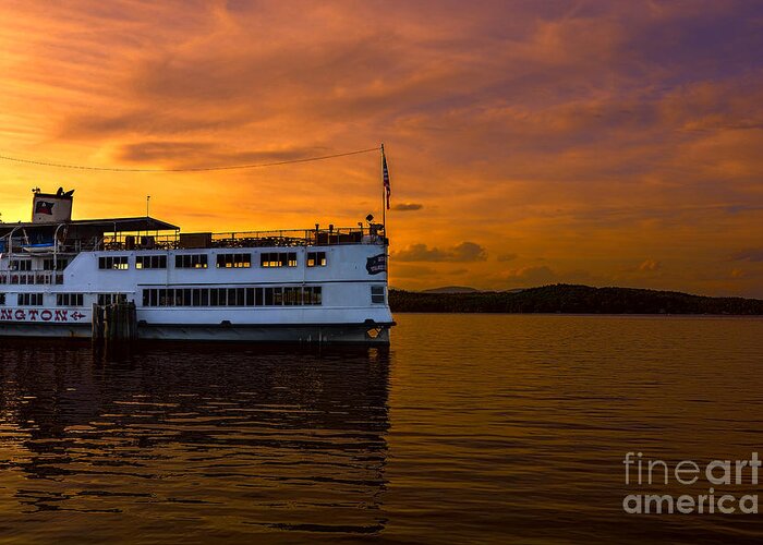 Weirs Greeting Card featuring the photograph Lake Winnipesaukee at the Weirs by Mim White