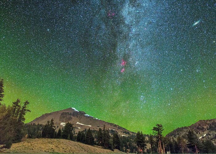 Astronomy Greeting Card featuring the photograph Lassen Nights by Ralf Rohner