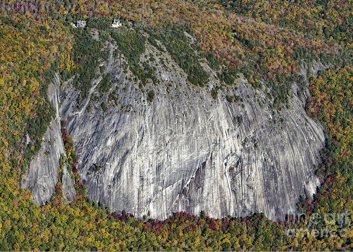Laurel Knob Greeting Card featuring the photograph Laurel Knob Granite Cliff in Panthertown Valley by David Oppenheimer