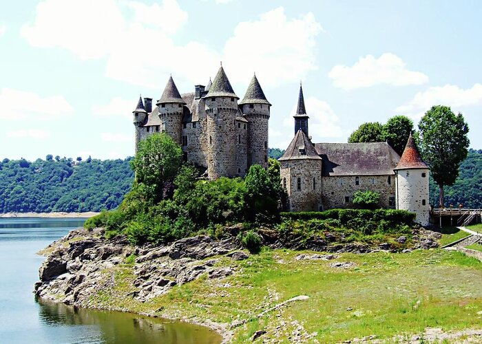 Europe Greeting Card featuring the photograph Le Chateau De Val - France by Joseph Hendrix
