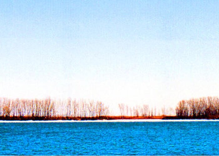 Landscape Greeting Card featuring the photograph Leslie Spit from Cherry Beach 33 DBAE by Lyle Crump