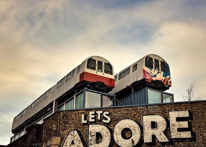 Shoreditch Greeting Card featuring the photograph Lets Adore Shoreditch by Ian Good